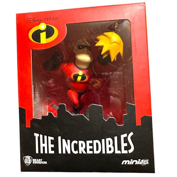 The Incredibles Beast Kingdom Elastigirl Mr. Incredible Mini Egg Attack Lot - Picture 9 of 12
